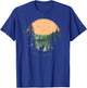 Retro Wilderness Bear Trees Reflection Outdoor Forest T-Shirt - T-Shirt | Royal