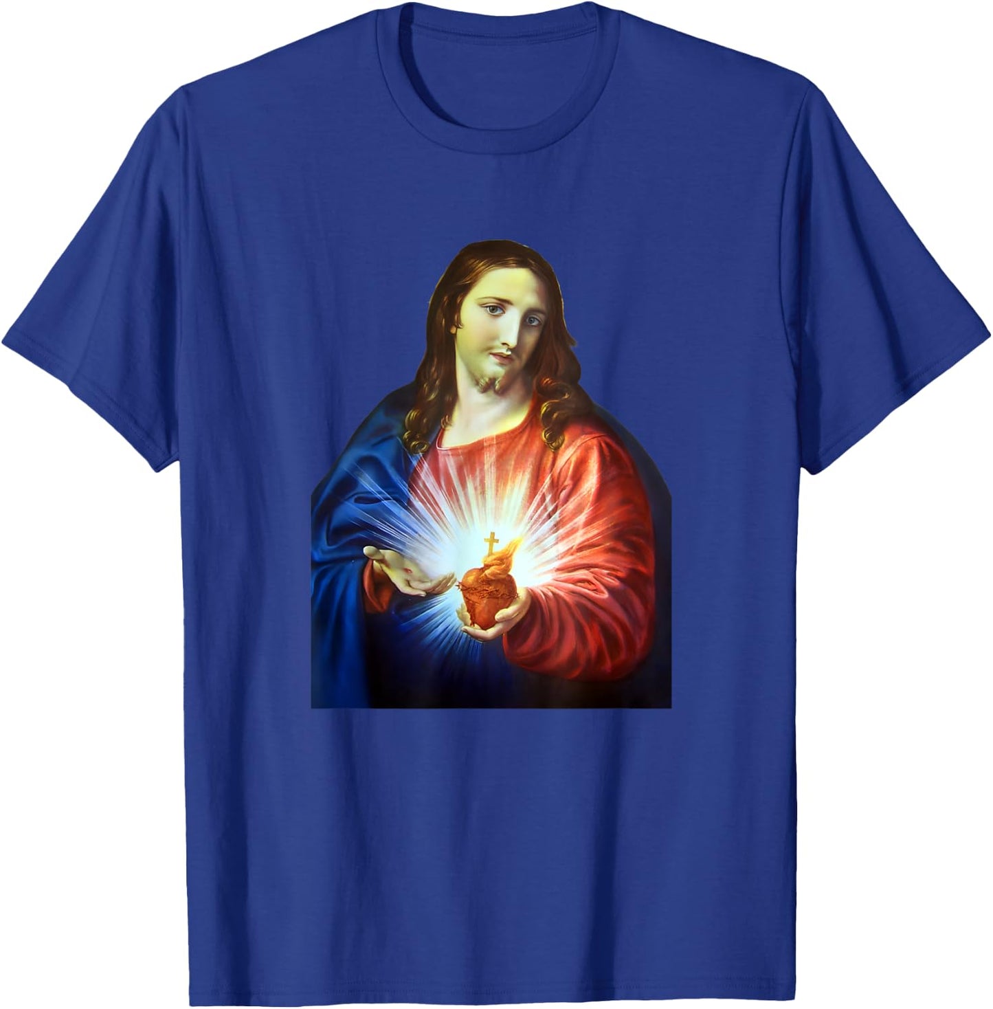 Most Sacred Heart of Jesus T-Shirt - T-Shirt | Royal