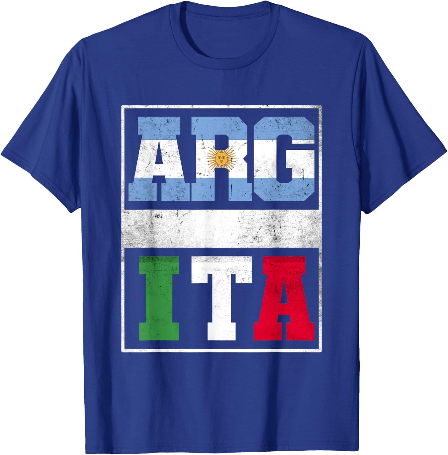 Argentina and Italy Mix Heritage Argentinian Italian Roots T-Shirt - T-Shirt | Royal