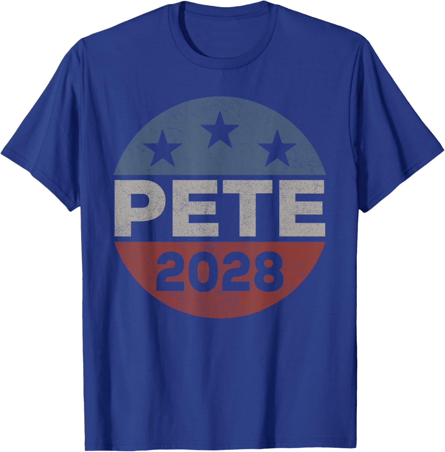 Retro Pete 2028, Pete Buttigieg For President 2028 T-Shirt - T-Shirt | Royal