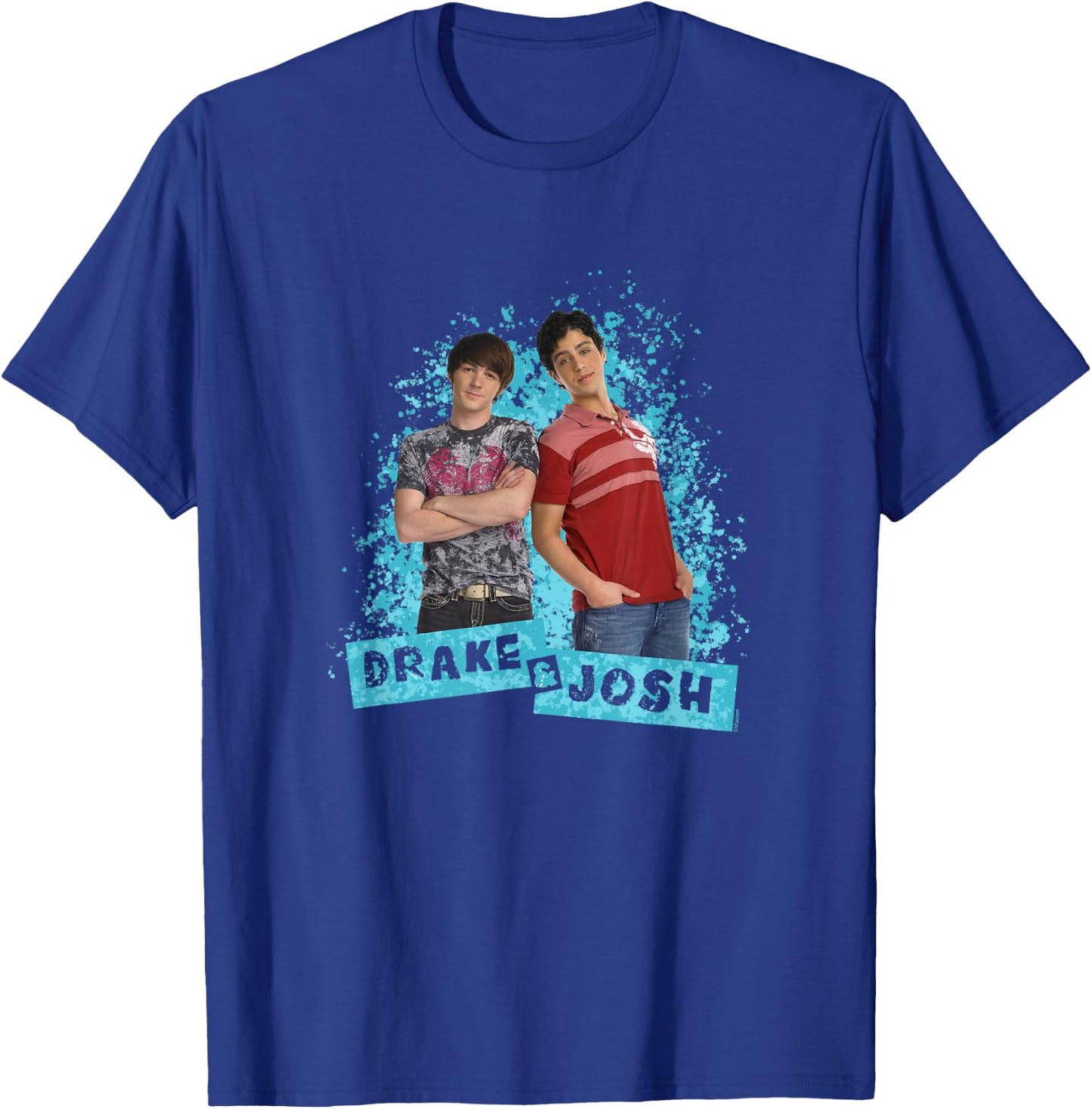 Drake and Josh Paint Splat Background Stepbrothers Shot T-Shirt - T-Shirt | Royal