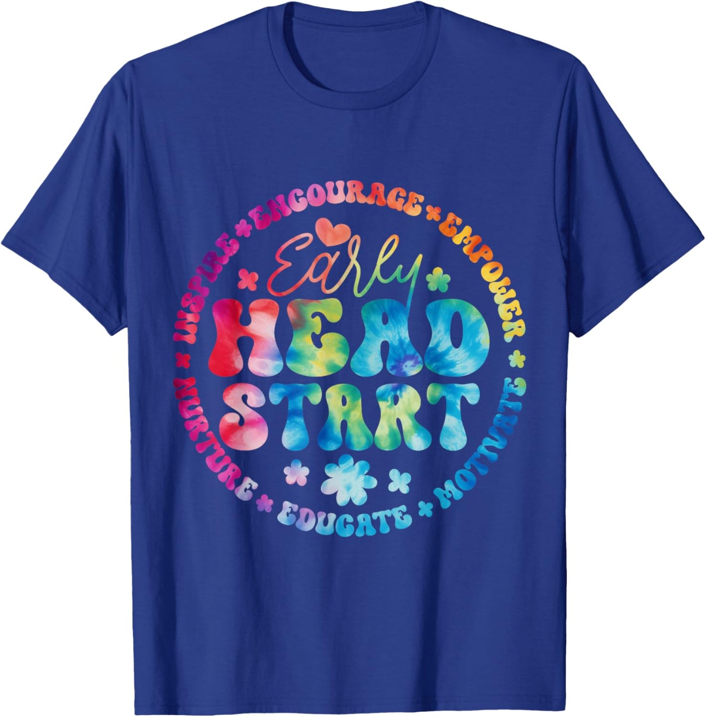 Early Head Start Squad Homeschool Teacher Headstart Women Girls Kids T-Shirt - T-Shirt | Royal