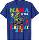 Mama Of The Birthday Boy Dinosaur Monster Truck T-Shirt - T-Shirt | Royal