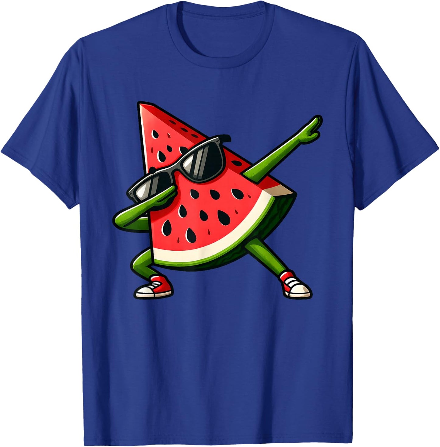 Dabbing Watermelon Kawaii Summer Tropical Fruit Lovers Kids T-Shirt - T-Shirt | Royal