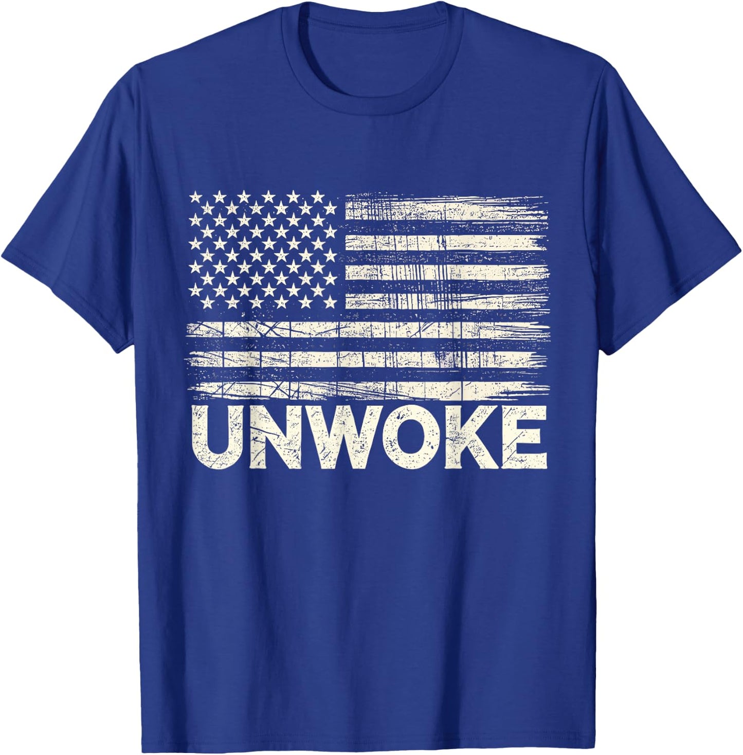 Unwoke Patriotic Freedom of Speech T-Shirt - T-Shirt | Royal