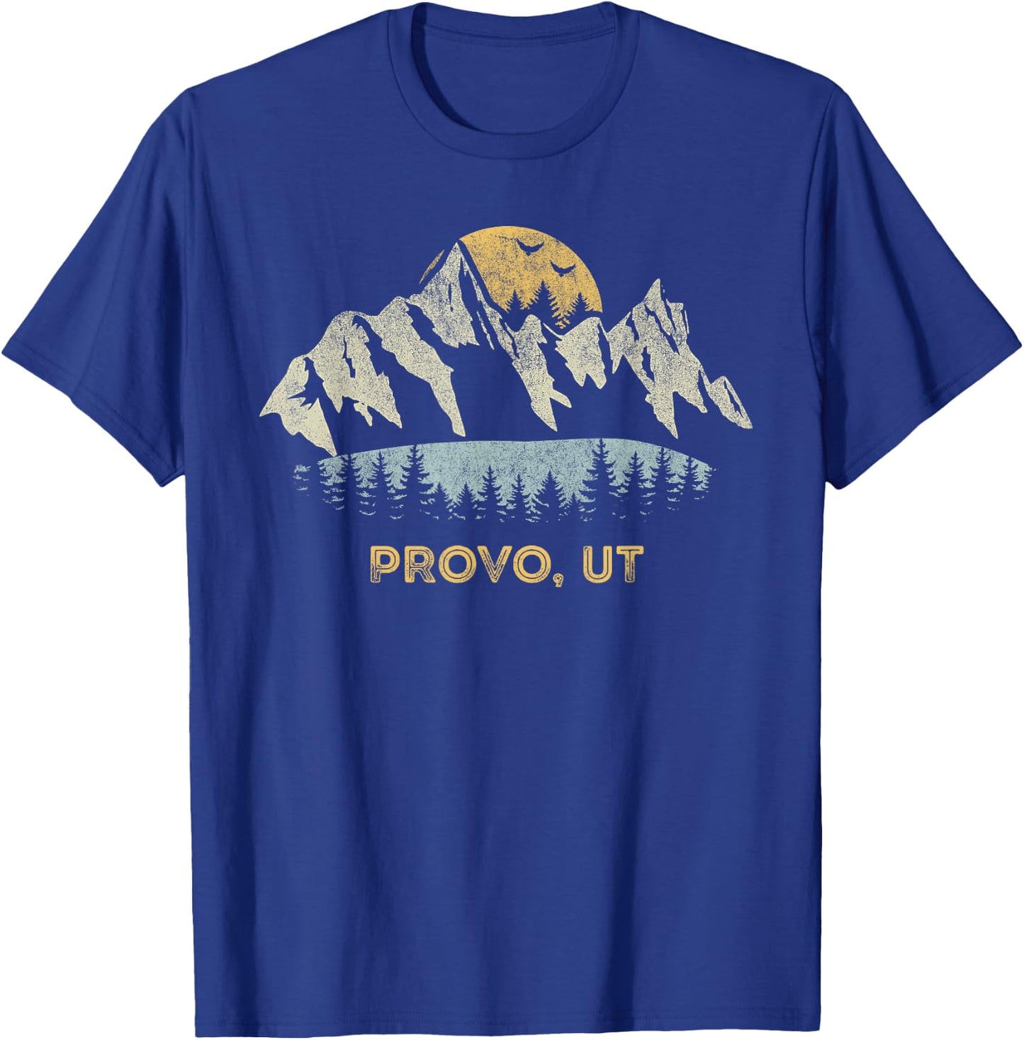 Provo Utah Mountain Sunset Sunrise UT T-Shirt - T-Shirt | Royal