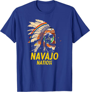 Navajo-Nation Flag: Native American Kids T-Shirt - T-Shirt | Royal