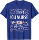 ICU Registered Nurse Intensive Care Unit RN Squad Team Crew T-Shirt - T-Shirt | Royal