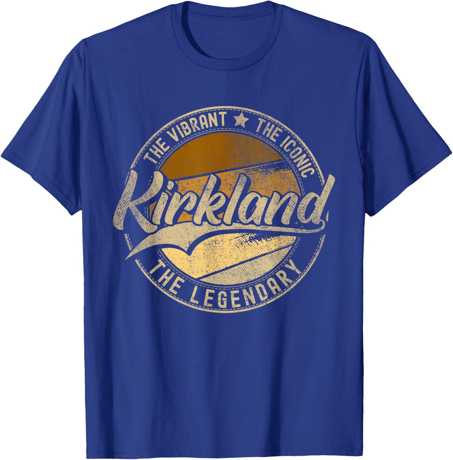 Kirkland WA | Washington | Vintage Distressed T-Shirt - T-Shirt | Royal