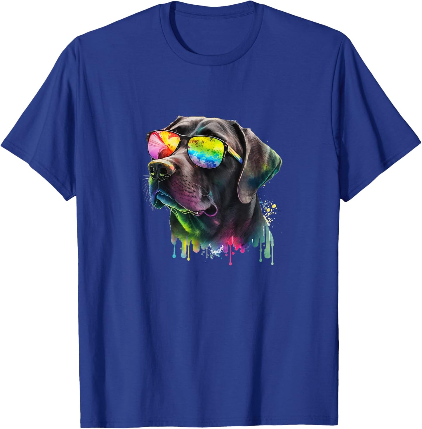 Cute Black Lab Black Labrador Retriever Puppy Dog Mom Animal Men Women Girls Kids T-Shirt - T-Shirt | Royal