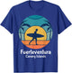Fuerteventura Canary Islands Surfing Surfer Vintage Sunset T-Shirt - T-Shirt | Royal