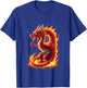 Kids Turning 9 Years Old Birthday, Boy Dragon 9th Bday Girl T-Shirt - T-Shirt | Royal