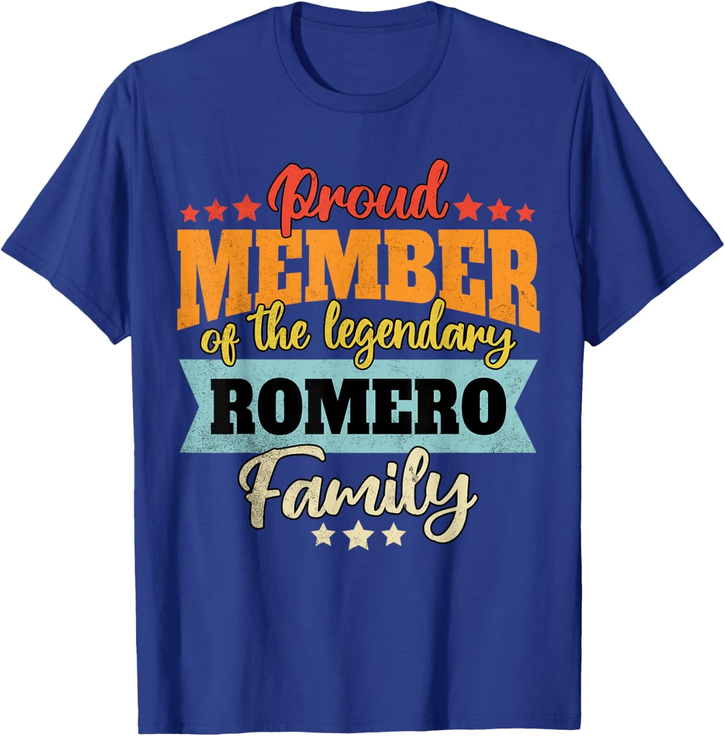 Romero surname Romero T-Shirt - T-Shirt | Royal