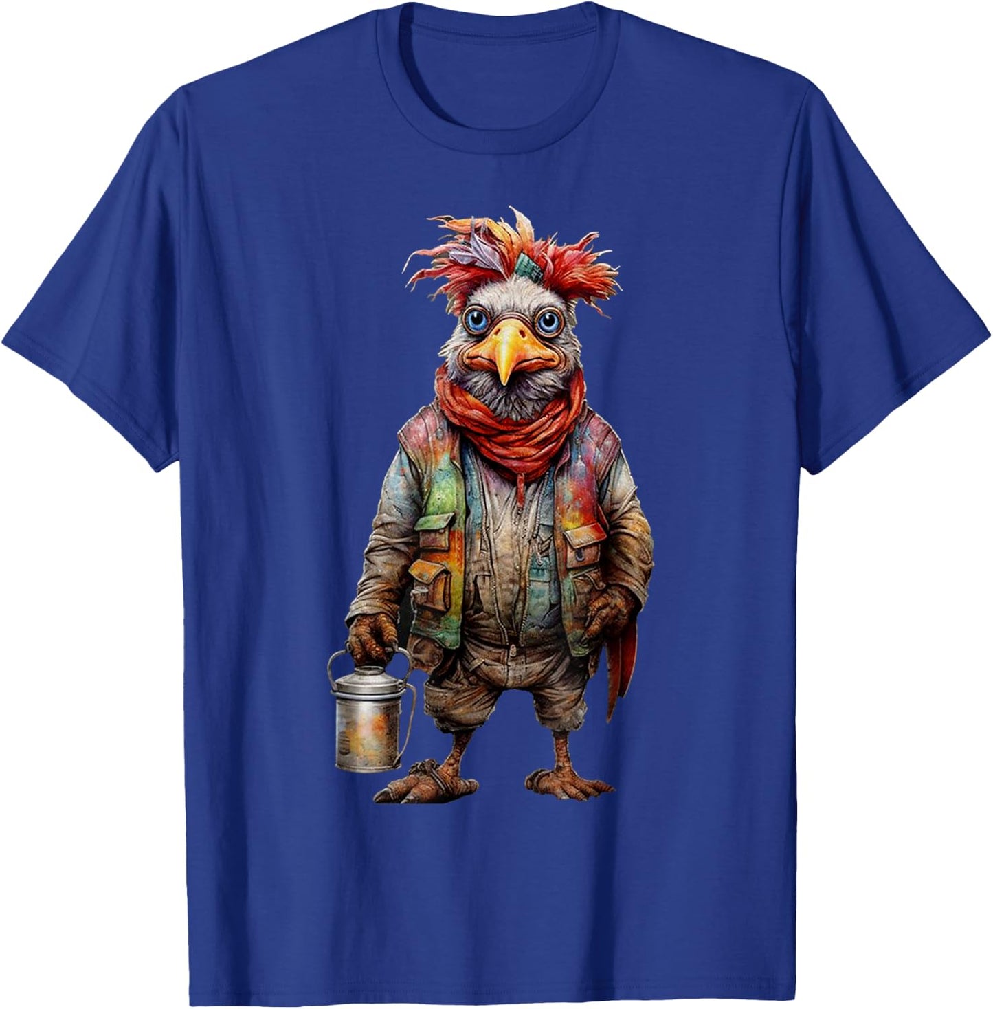 Peach-Bruh Christmas Funny Fashion Punk Retro Chicken T-Shirt - T-Shirt | Royal