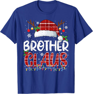 Brother Claus Christmas Lights Pajama Family Matching T-Shirt - T-Shirt | Royal