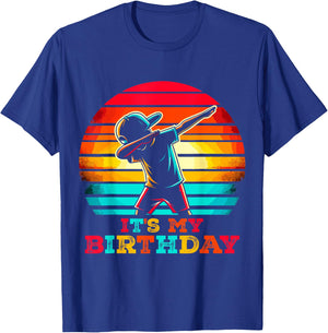 Dabbing Birthday Boy It's my Birthday Party T-Shirt - T-Shirt | Royal