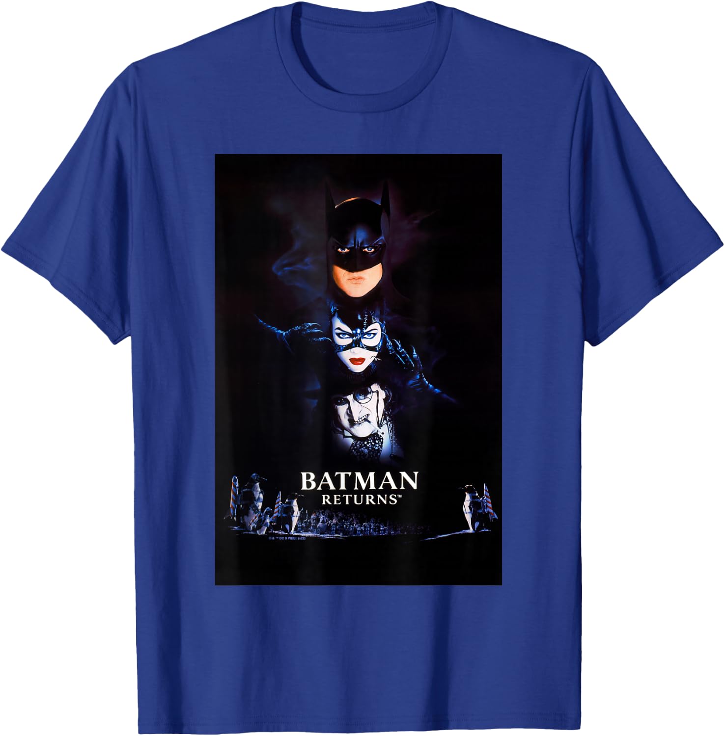 Batman Returns Batman Catwoman Penguin Poster T-Shirt - T-Shirt | Royal