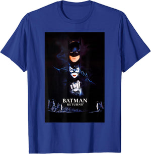Batman Returns Batman Catwoman Penguin Poster T-Shirt - T-Shirt | Royal