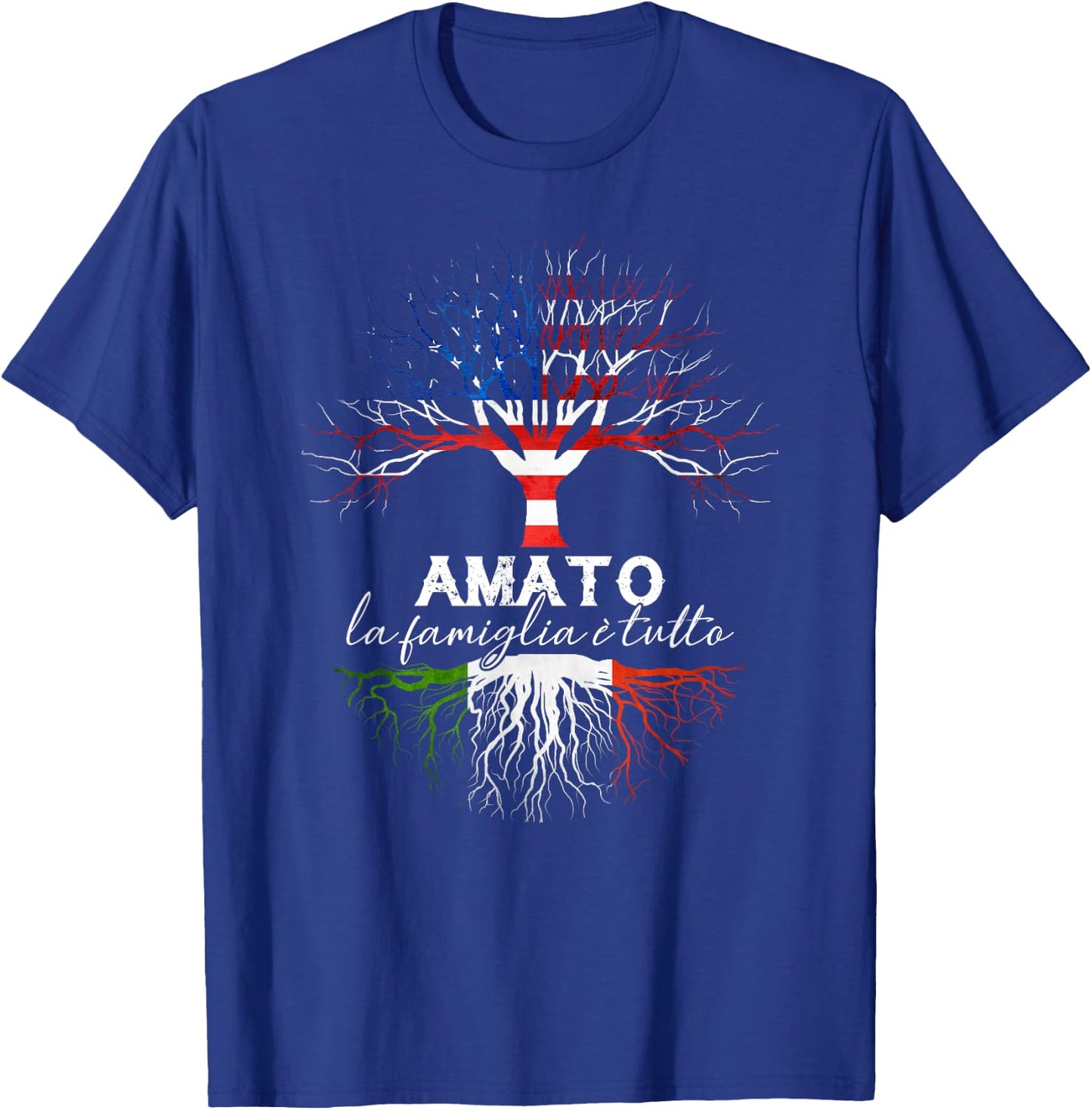 Amato Italian Family Name Italian Roots T-Shirt - T-Shirt | Royal