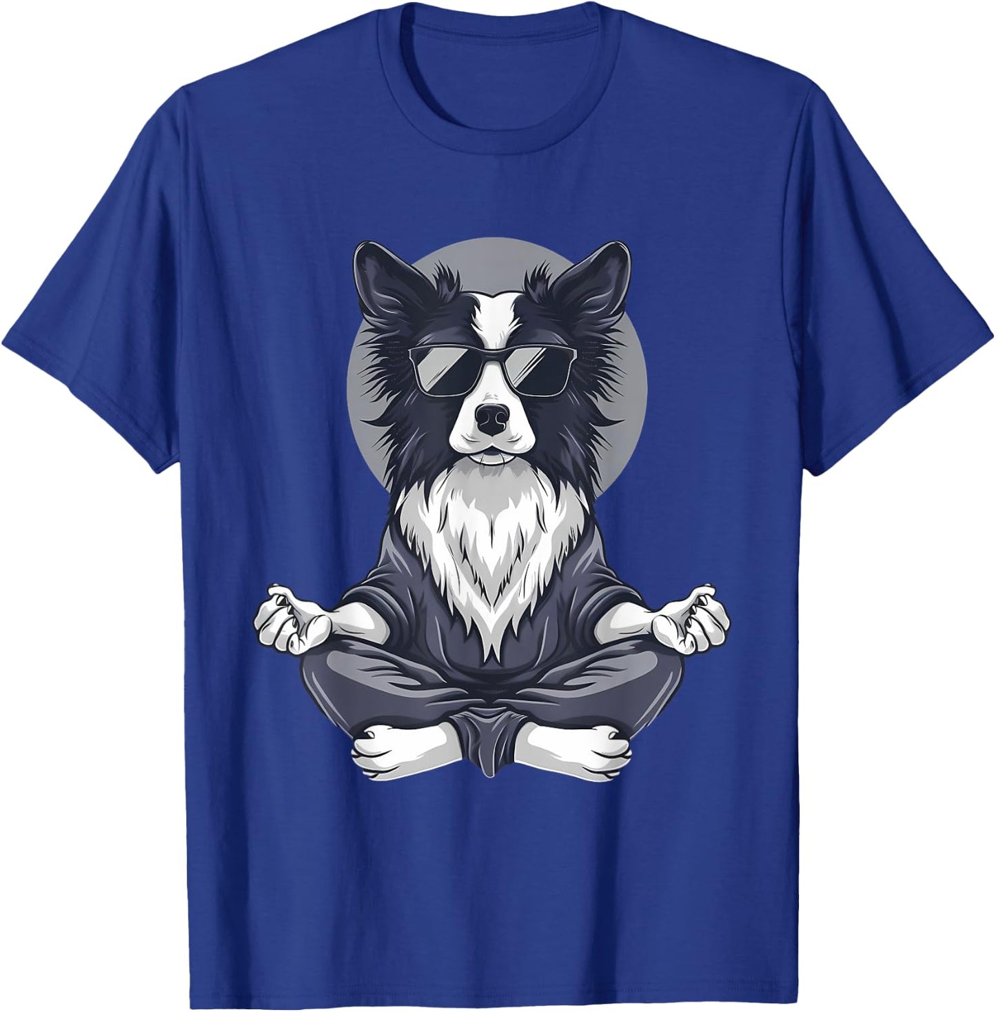 Dog Meditation Zen Buddha Spirituality Hindu Buddhist Men Women Kids T-Shirt - T-Shirt | Royal