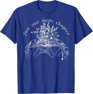 Just One More Chapter Deaf ASL Reading Book Librarian T-Shirt - T-Shirt | Royal