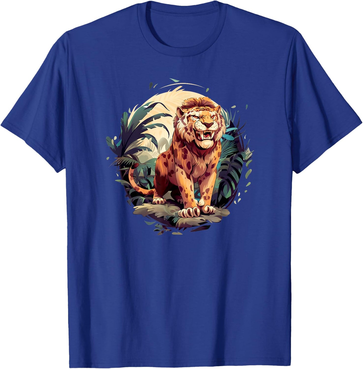 Saber Tooth Tiger - Sabre Tooth Tiger T-Shirt - T-Shirt | Royal