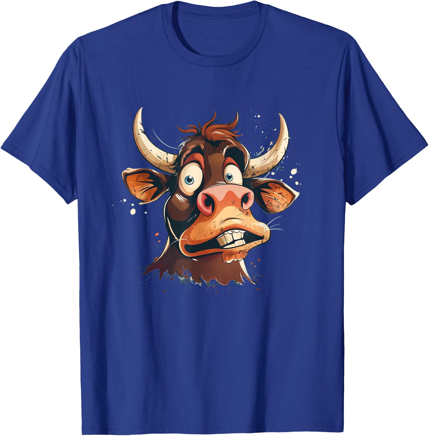Happy Cattle with Horns Costume for Bullocks Lovers T-Shirt - T-Shirt | Royal