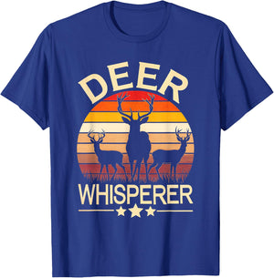 Deer Whisperer Deer Hunting Nature Wildlife Outdoors T-Shirt - T-Shirt | Royal