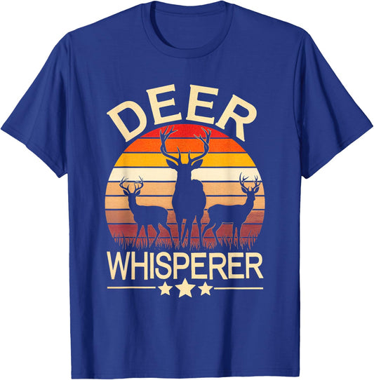 Deer Whisperer Deer Hunting Nature Wildlife Outdoors T-Shirt - T-Shirt | Royal