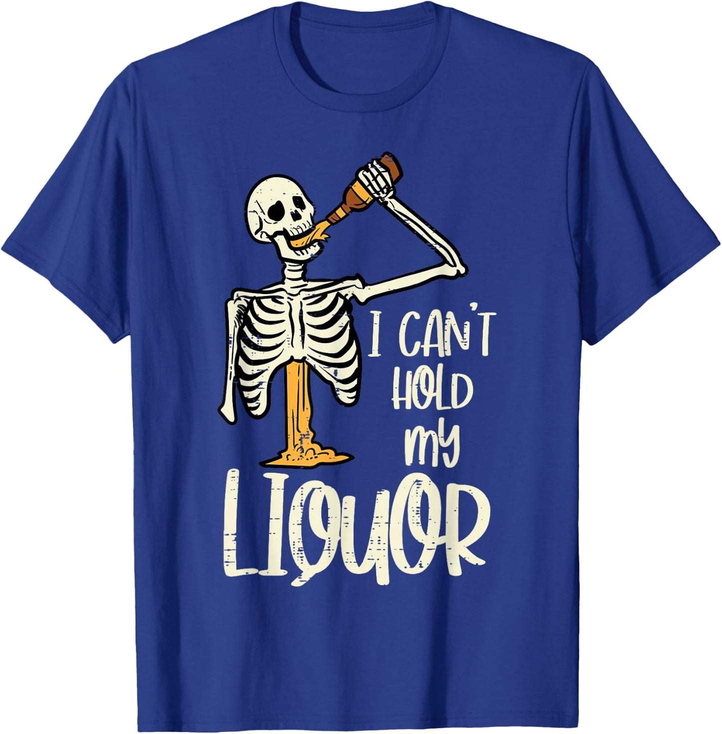 Halloween Cant Hold My Skeleton Funny Costume Dad Men Women T-Shirt - T-Shirt | Royal