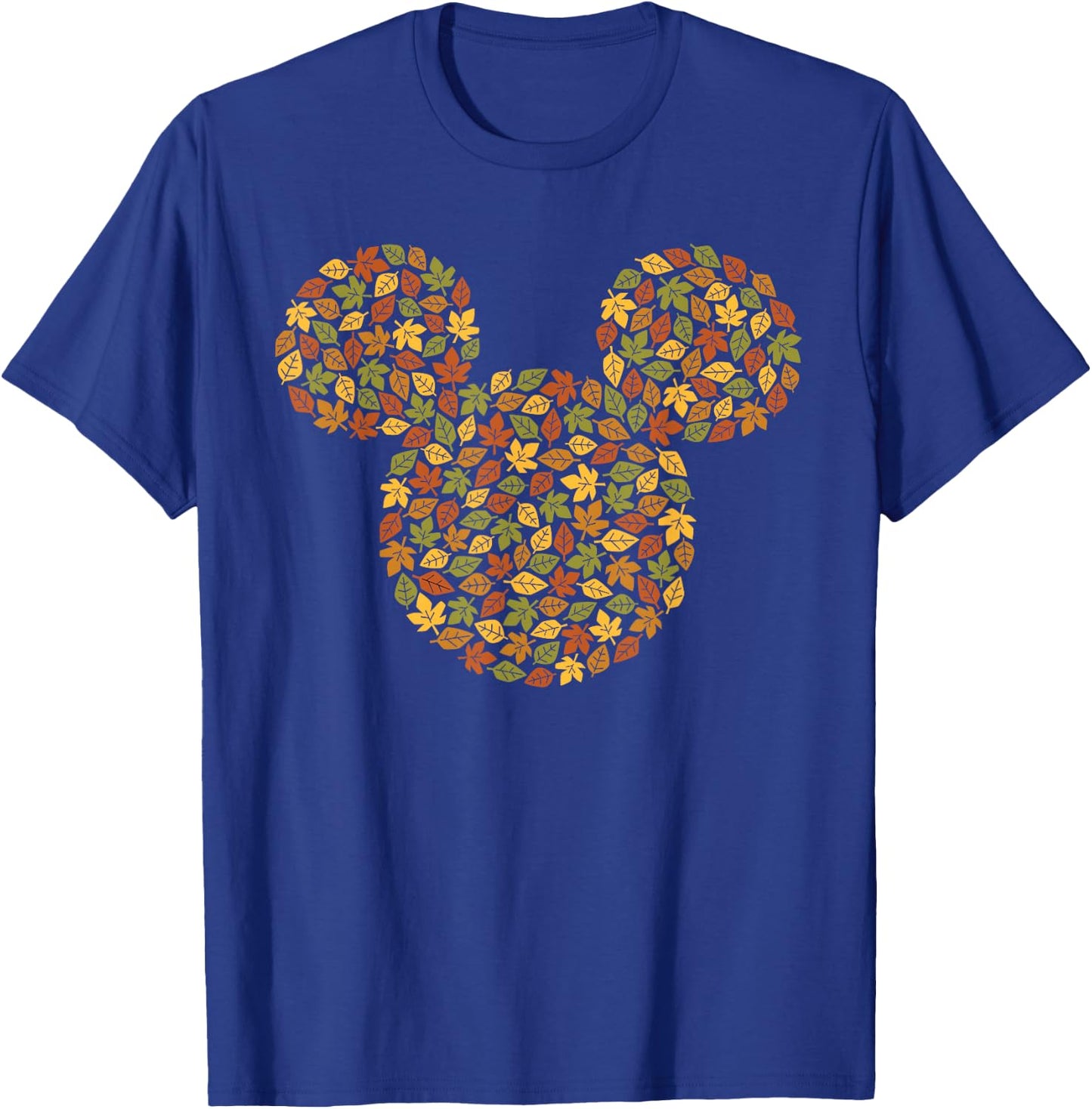 Disney Mickey Mouse Icon Autumn Fall Leaves T-Shirt - T-Shirt | Royal
