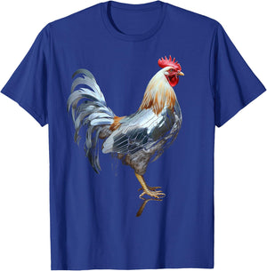 Chicken Animal Zoo Artwork Chicken T-Shirt - T-Shirt | Royal
