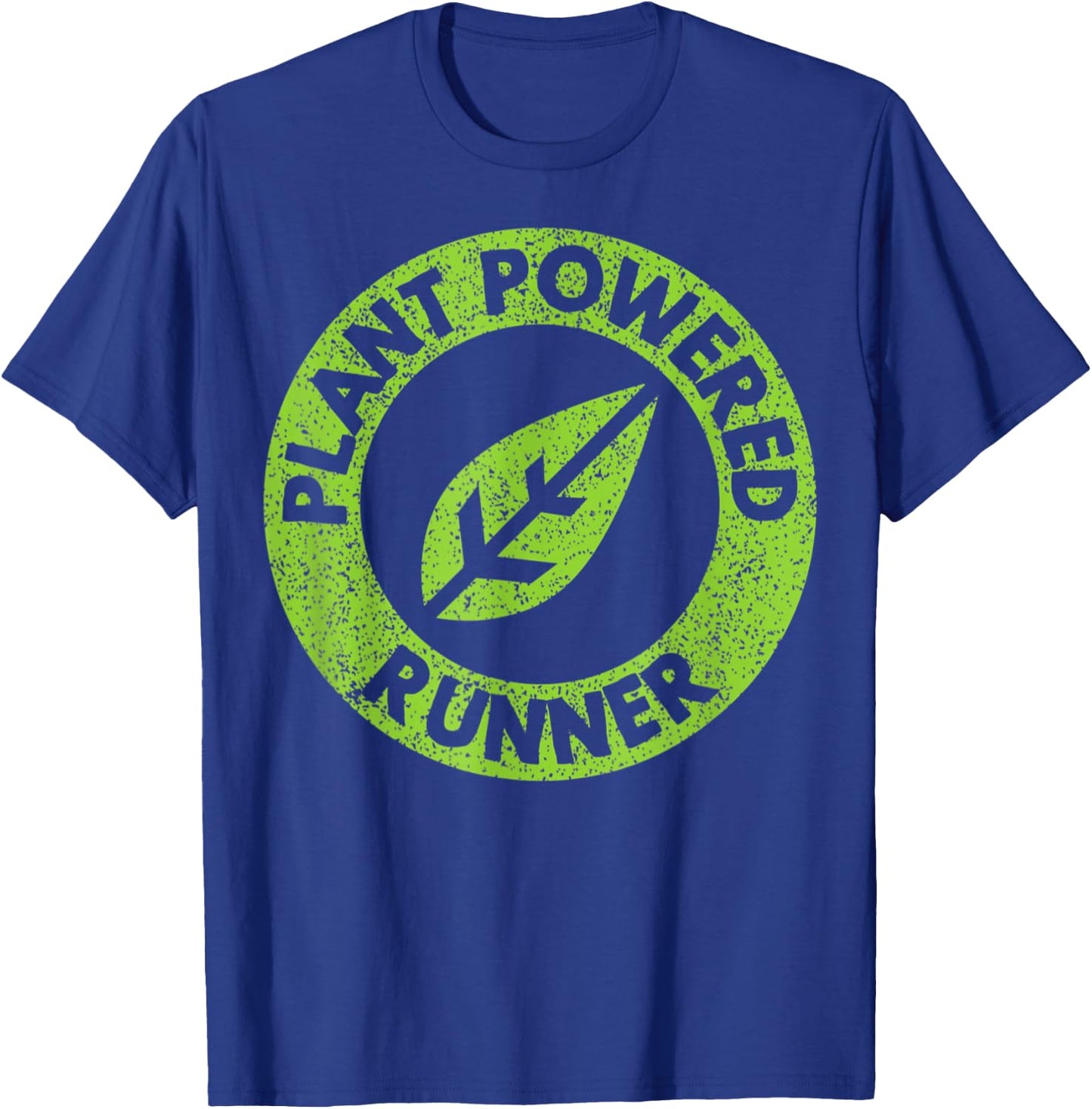 Plant Powered Runner Vegan Trail Ultra Marathon T-Shirt - T-Shirt | Royal
