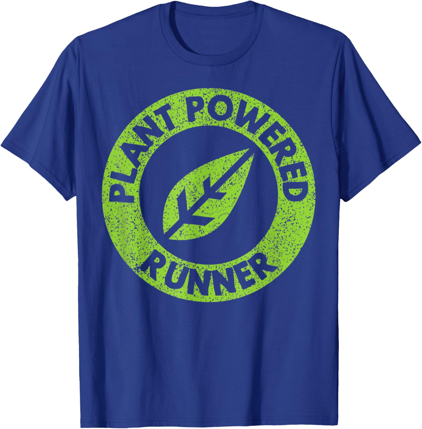 Plant Powered Runner Vegan Trail Ultra Marathon T-Shirt - T-Shirt | Royal