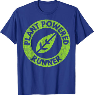 Plant Powered Runner Vegan Trail Ultra Marathon T-Shirt - T-Shirt | Royal