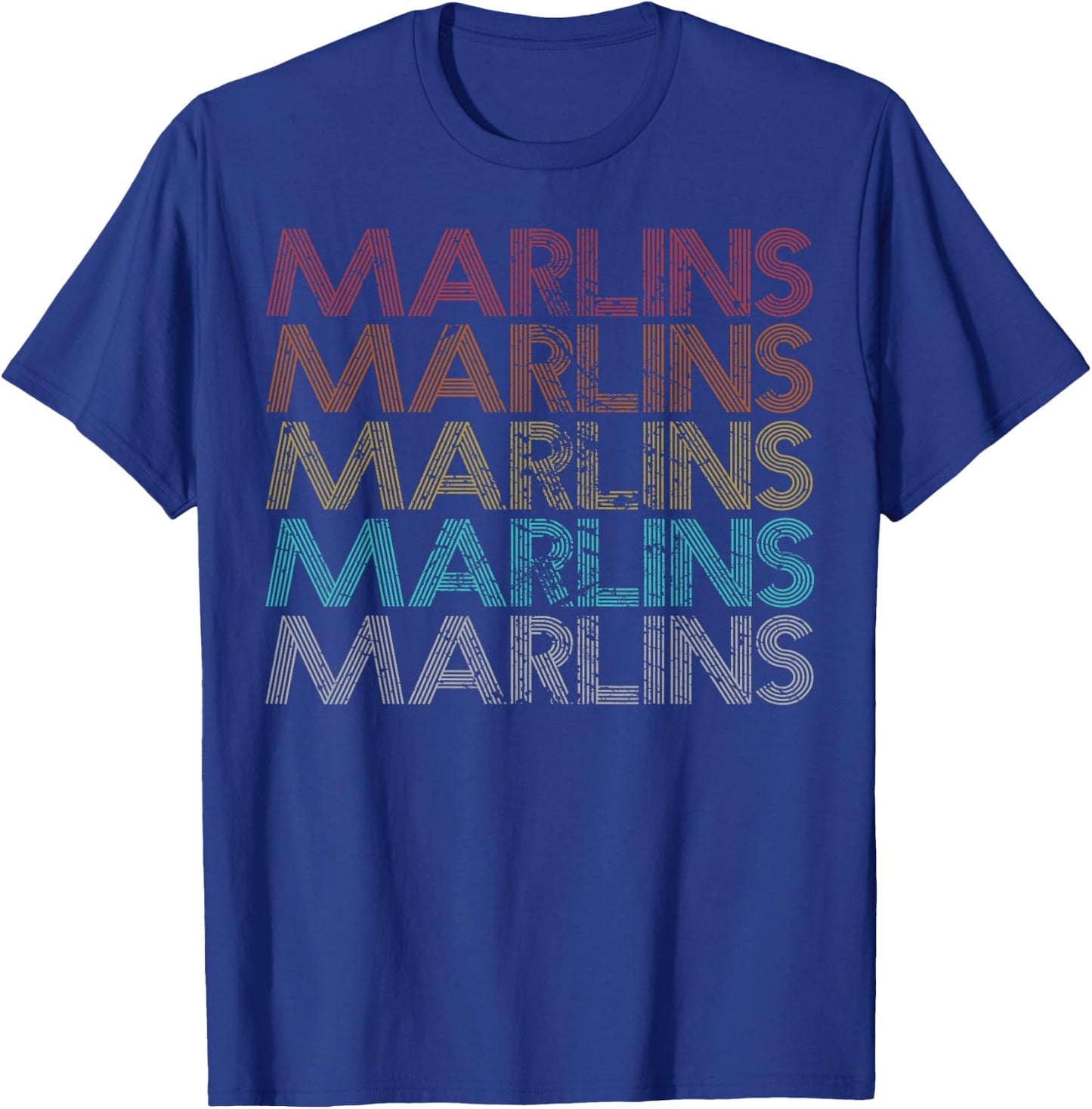 Retro Vintage Marlins T-Shirt - T-Shirt | Royal