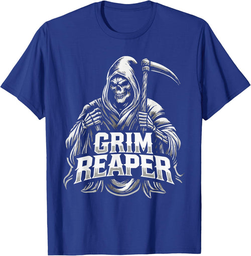 Grim Reaper Hooded Skeleton Scythe Design