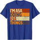 Retro I'm ASA Doing ASA Things Funny Birthday Joke T-Shirt - T-Shirt | Royal