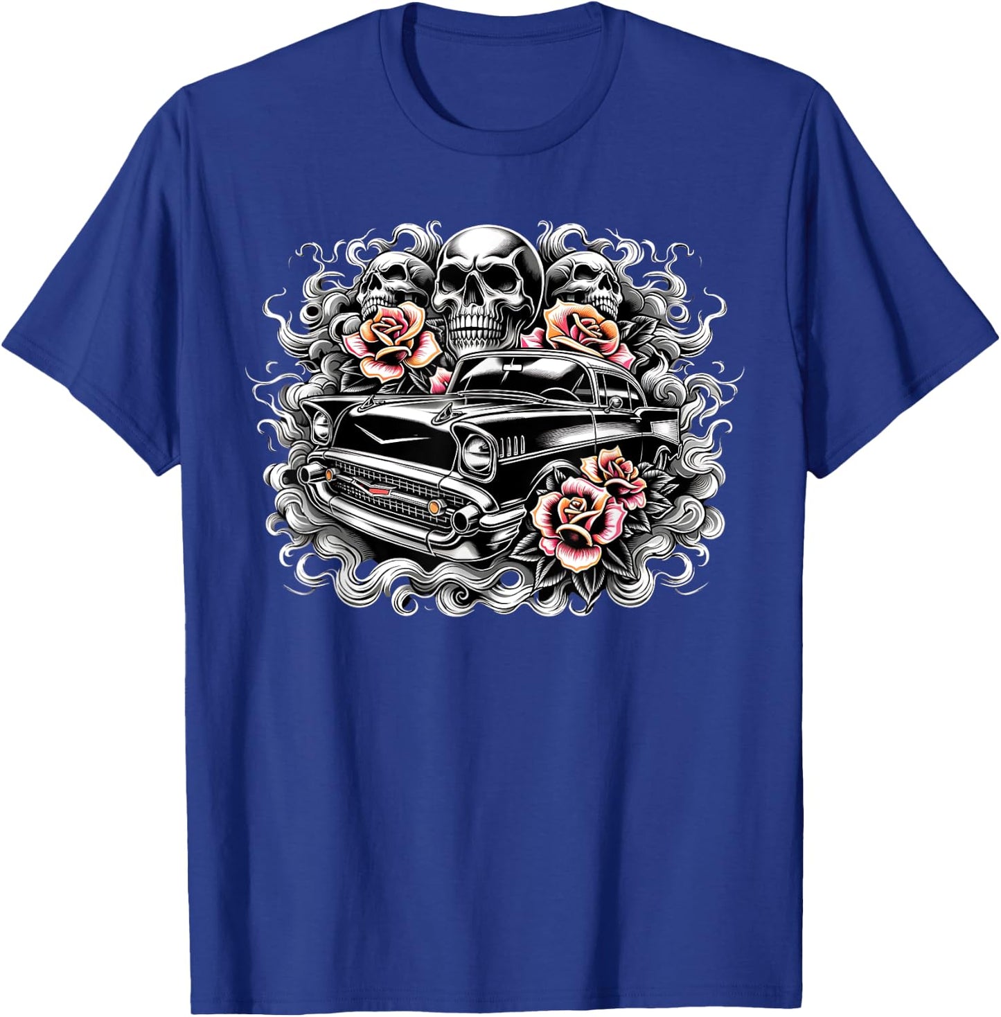 Chicano Mexican Cultura Culture Latino Lowriders Classic Car T-Shirt - T-Shirt | Royal