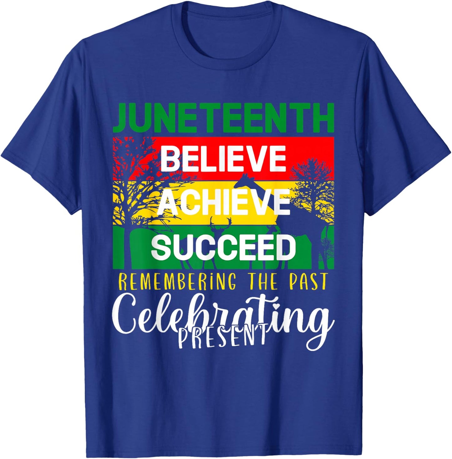 Juneteenth Is My Independence Day Black Pride Melanin T-Shirt - T-Shirt | Royal