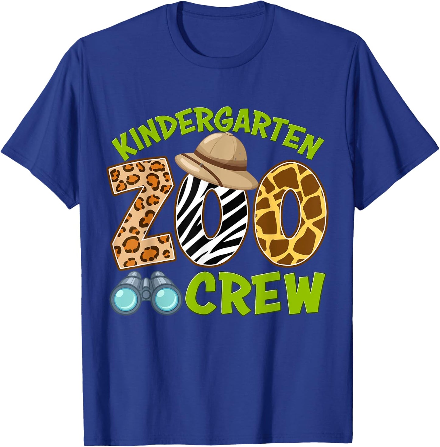 Kindergarten Zoo Crew Back To School Wild Animal Safari Kids T-Shirt - T-Shirt | Royal