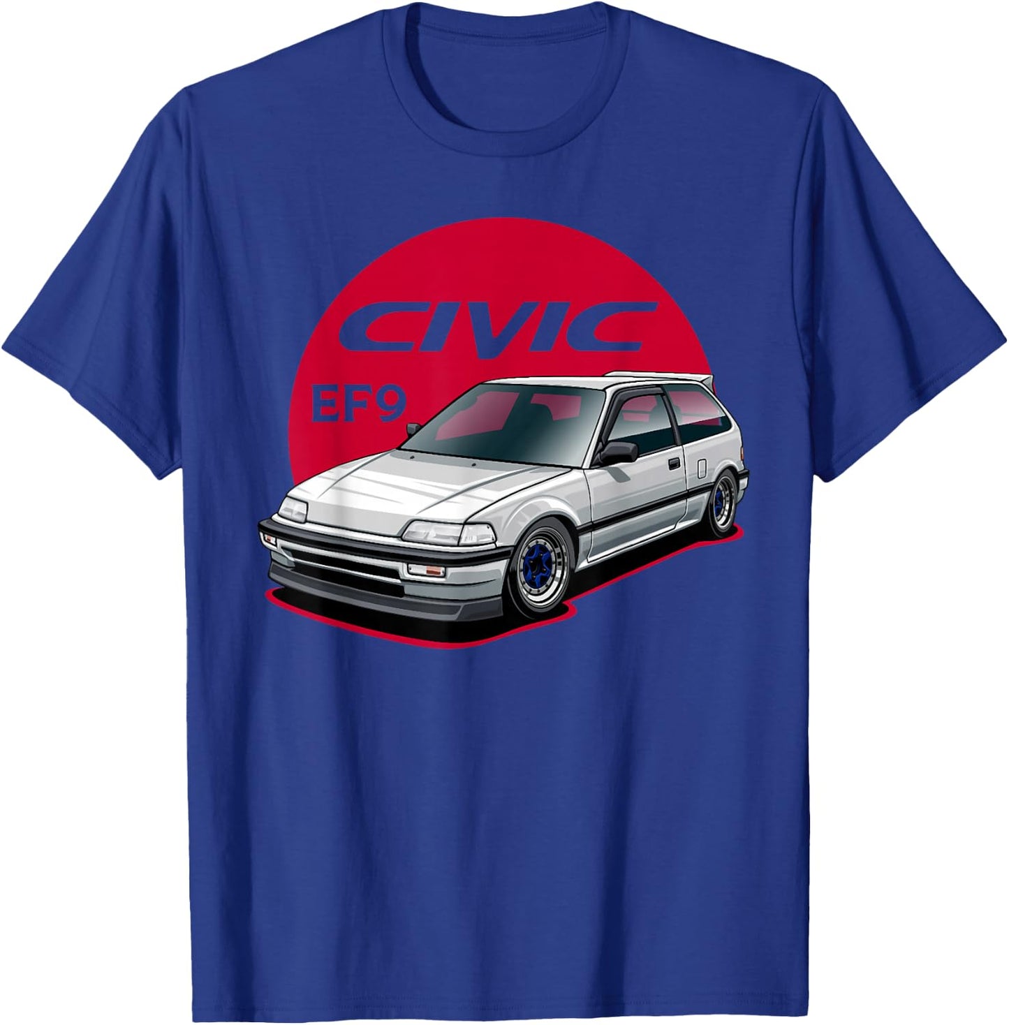 ef civic ef9 Japanese car T-Shirt - T-Shirt | Royal