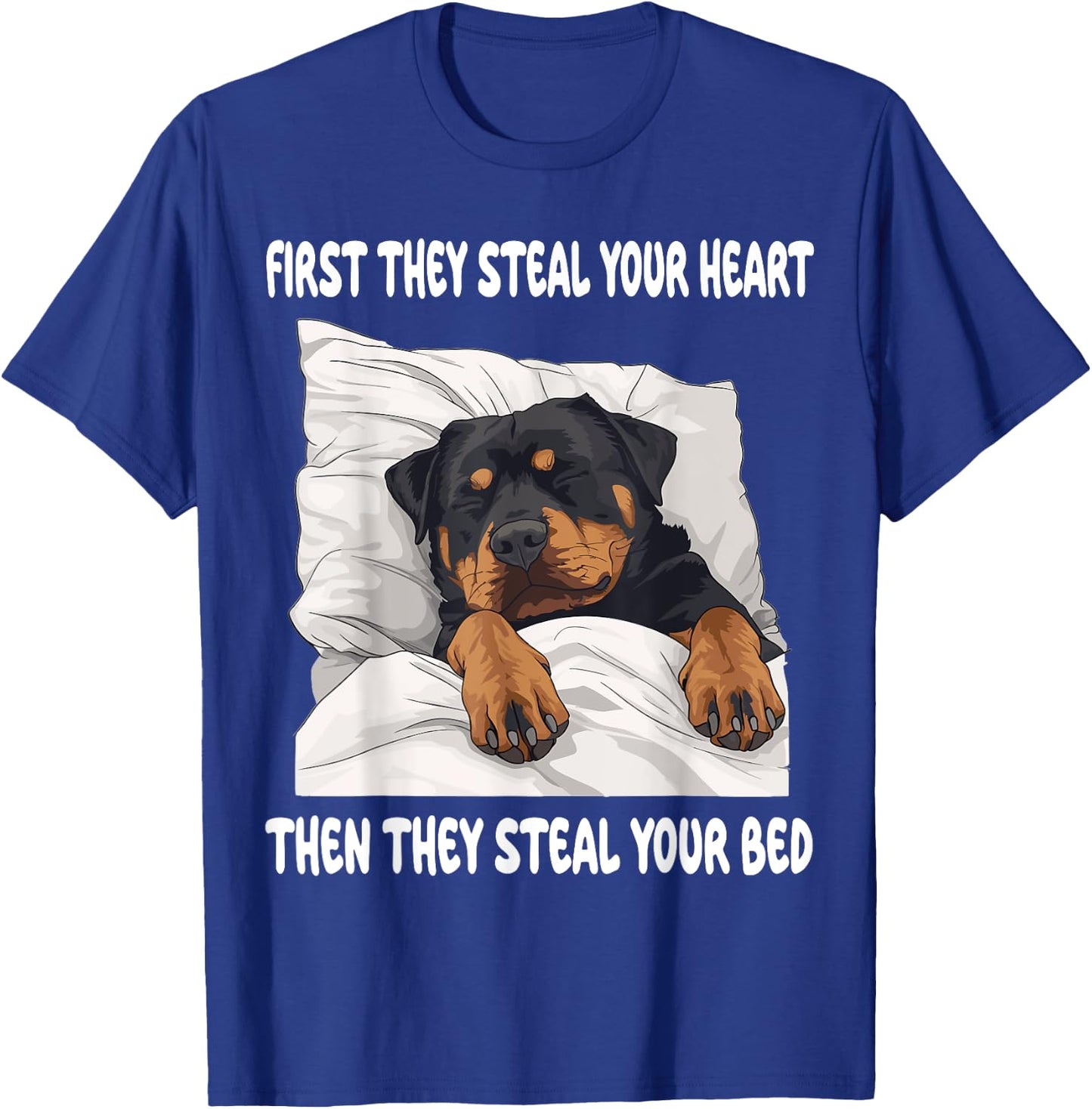 Rottweiler Sleeping Pajamas Nightgown T-Shirt - T-Shirt | Royal