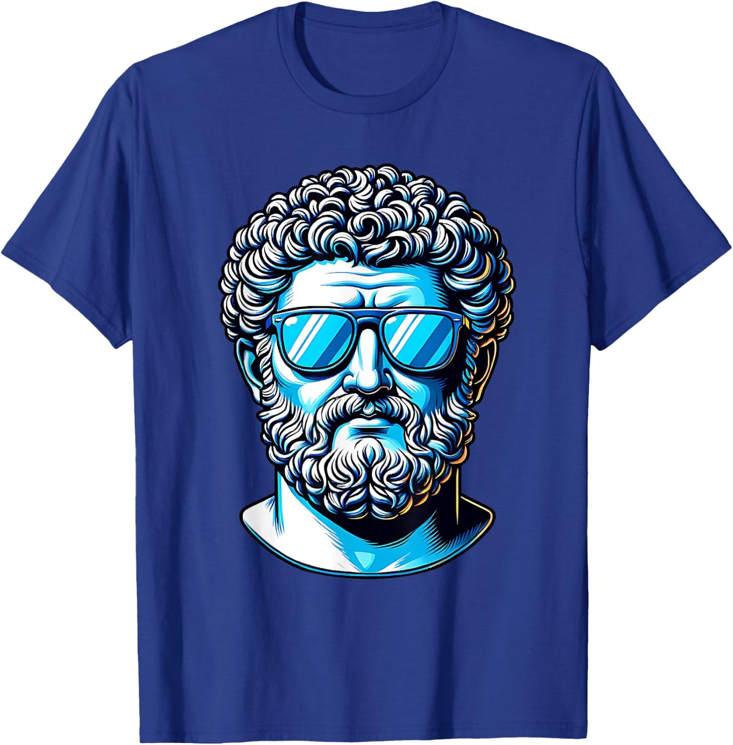 Funny Stoic Stoicism Marcus Aurelius Philosophy Graphic T-Shirt - T-Shirt | Royal