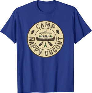 George Clinton Camp Nappy Dugout Lake Funkadelic Circle Logo T-Shirt - T-Shirt | Royal