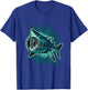 Ferocious Shark Art - Ocean Predator Basking Shark T-Shirt - T-Shirt | Royal