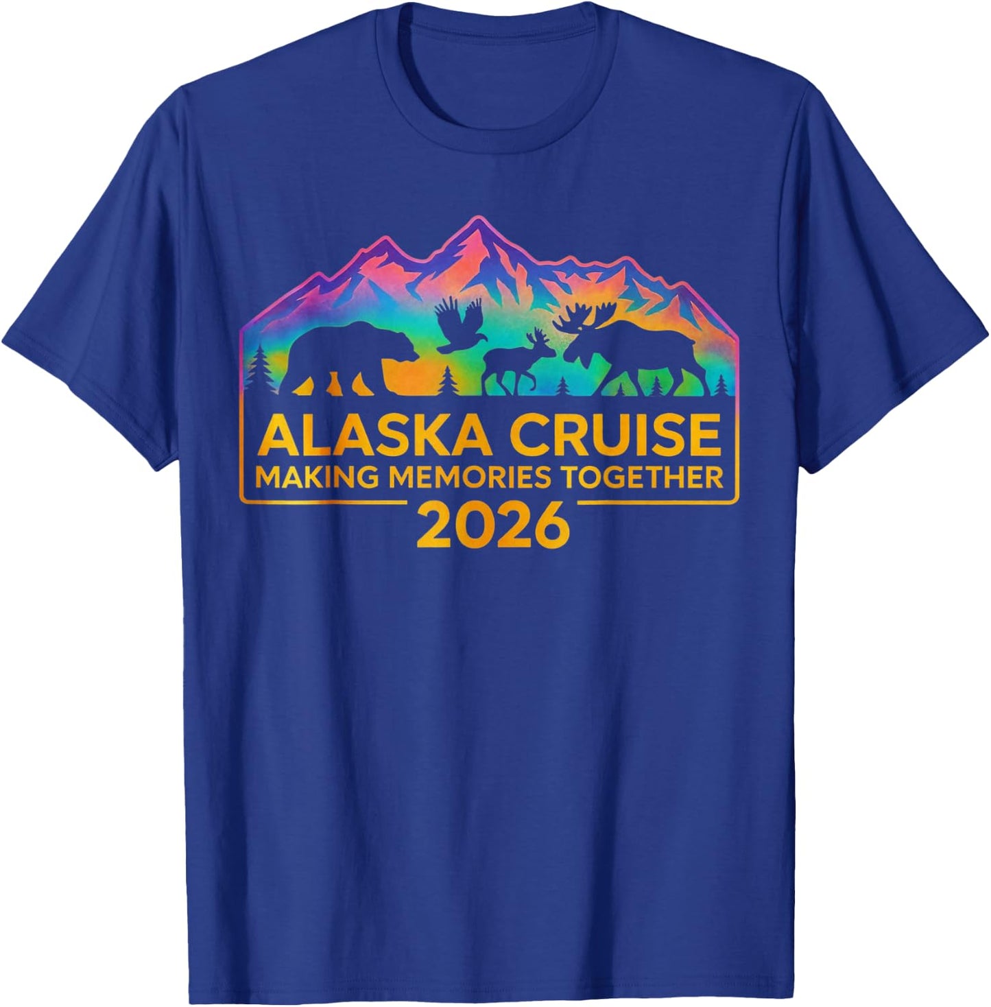 Matching Family Friends and Group Alaskan Alaska Cruise 2026 T-Shirt - T-Shirt | Royal