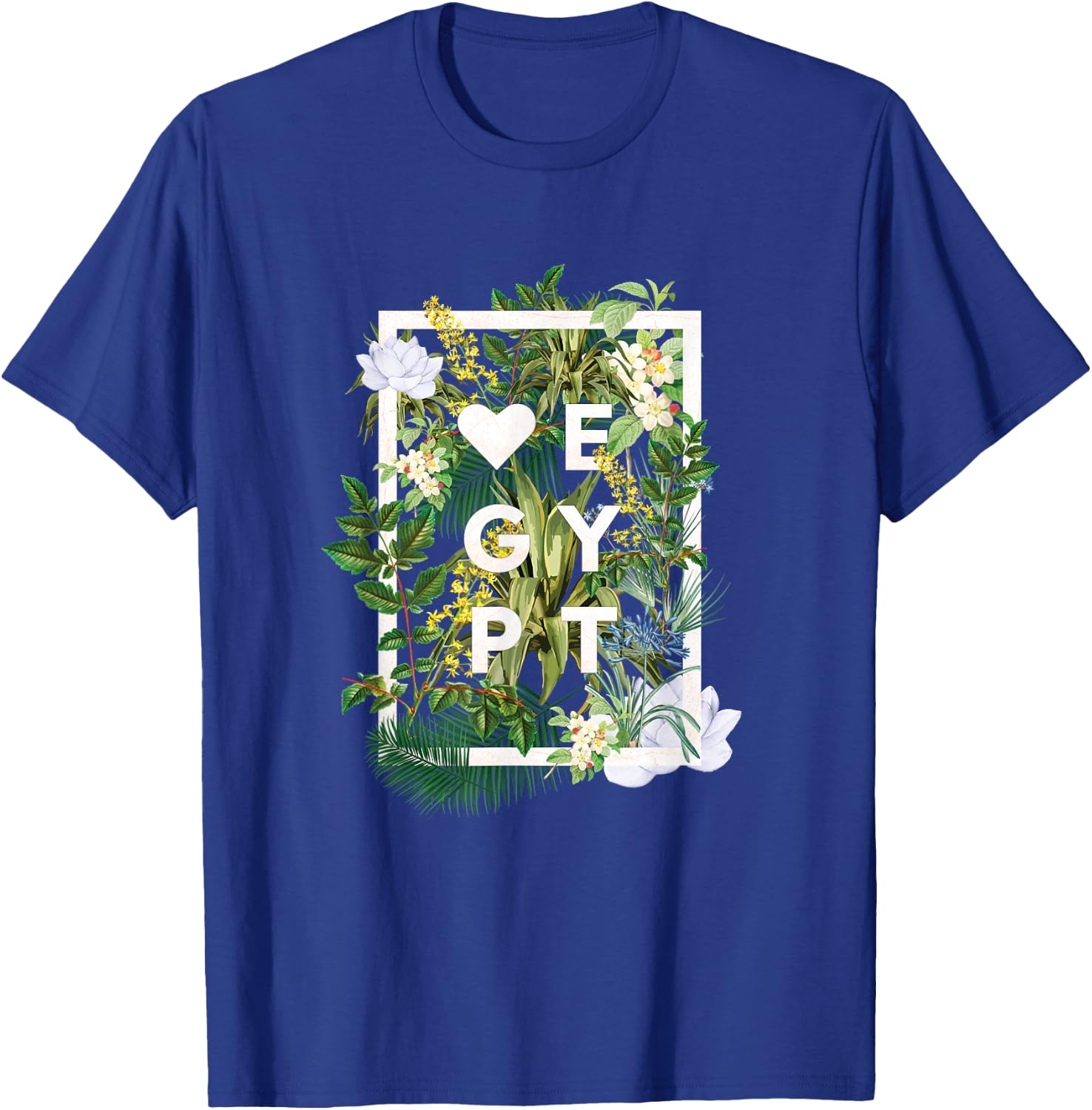 Flowers of Egypt Word Art - Egyptian Pride T-Shirt - T-Shirt | Royal