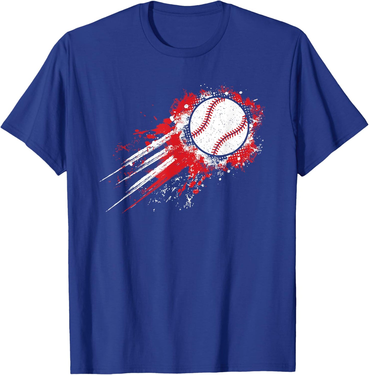 Baseball Player Vintage Baseball Lover Men Boys Kids T-Shirt - T-Shirt | Royal