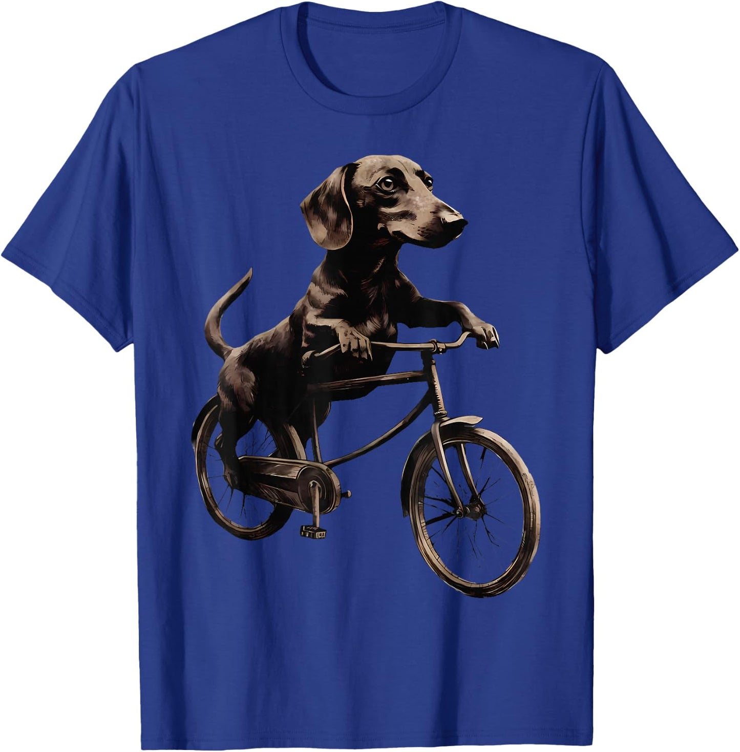 Dachshund Riding A Bike Bicycle Cycling Dachshund Dog Lover Women Kids T-Shirt - T-Shirt | Royal
